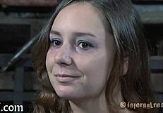 The wicked chick gets whipped and licks balls.