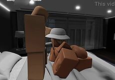 Roblox girlfriend spends quality time in bedroom.