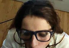 Teacher Roleplay Ends With Cum On Glasses