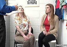 Shoplifter ashley lane bends over for hard fucking.