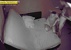 Intense insemination of cheating wife by neighbour in heels at night