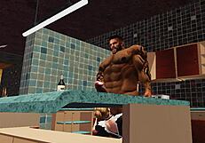 duane brown's old maid gets huge black cock