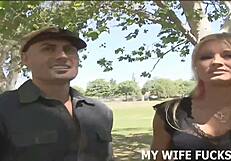 hey, see your wife pounded by a big cocked male pornstar!