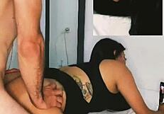 Cum while viewing my face and ass