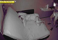 Intense insemination of cheating wife by neighbour in heels at night