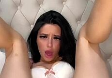 Horny British Girl Engages in Solo Toy Play with Squirting and POV Webcam Action