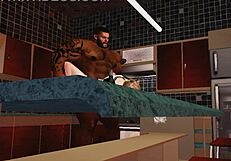 duane brown's old maid gets huge black cock