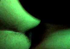 Angie cums blindfolded on fantasy cock