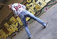 Hey Violeta, showing off that puddle in public is bold!