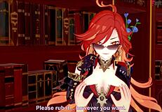 Mavuika Sucking Cock in Jean’s Office - Genshin Impact Fantasy