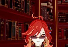 Mavuika Sucking Cock in Jean’s Office - Genshin Impact Fantasy