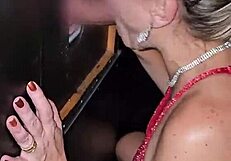 the cuckold took me to the gloryhole and i partied.