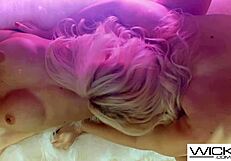 Busty wife imagines blonde during sex