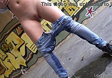 Hey Violeta, showing off that puddle in public is bold!