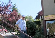 mofozo com - 19 year old slut gets the cum sprayed on her ass