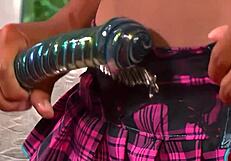 Asian girl gets interracial anal from big black cock