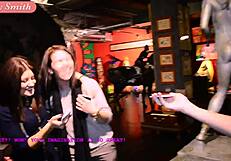 Exciting no panties interview at the museum of erotic and sex.