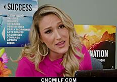 Boss milf motivates employee with sexual rewards