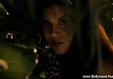 Beautiful Brunette Goddess From India Performs Erotic Striptease And Dancing