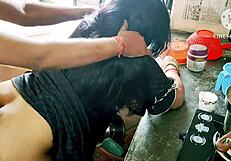 Desi Wife Takes Monster Cock in Rough Homemade Kitchen Deepthroat Action