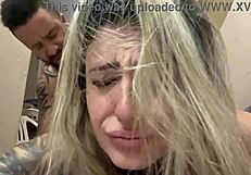 I fuck her wet pussy in the alley, throbbing cock ready to cum.