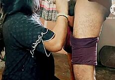 Desi Wife Takes Monster Cock in Rough Homemade Kitchen Deepthroat Action