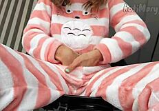 horny teen masturbating and reaching orgasm