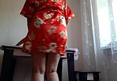 Girlfriend's Mother Fucks Me Loudly with Strapon in Passionate Lesbian Sex!