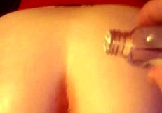 my little redhead gets oiled and wet