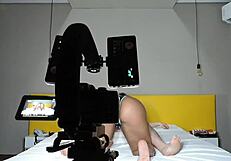 backstage with brunette sophie stephan, the porn actress with big ass