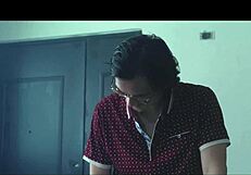 Asian Stewardess Bent Over for Threesome! Footjob and Riding Action.