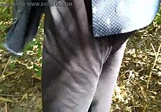 Desi Girlfriend Fucked Outdoors in Hardcore Doggy