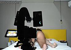 backstage with brunette sophie stephan, the porn actress with big ass