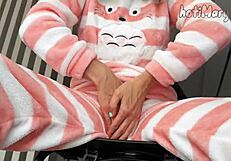 horny teen masturbating and reaching orgasm