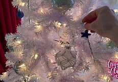 Stepmom's Christmas gift involves a blowjob and riding