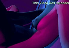 Night-time giantess performs anal vore