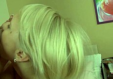 Blonde Teen 18+ Sucking Cum Deepthroat!