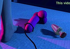 Night-time giantess performs anal vore