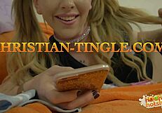 is coed katy a filthy fuck fiend kissing pussy in sneakers?