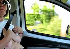 Are my tits flashing wildly down the road in homemade housewife style?