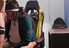 Student squirts milk during doggystyle fuck