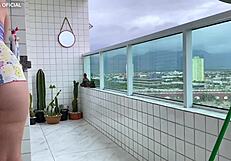 Voyeur Watches Neighbor In Shorts