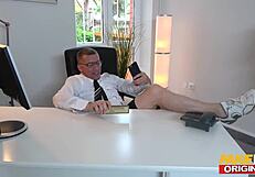 hot blonde secretary anny aurora fucks her boss