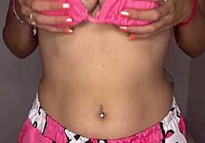 Latina Curvy Girl Shows Off Huge Natural Tits Compilation