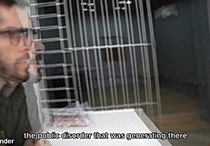 Yo, I’m teaching this inmate with a rough anal gape on her tight hole!