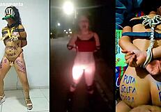 bound slut samanta gets humiliated in bondage fucking as bdsm slave