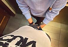 I Got Stranger Cum in My Pantyhose in a Restaurant Toilet