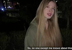 Meeting porn star Comatozze for outdoor blowjob