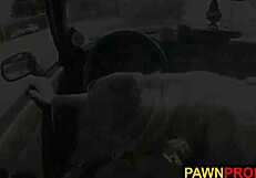 She pawns her car and pussy for fun.