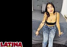 Tiny 18 Year Old Latina Slut Receives Anal Creampie From Monster Cock